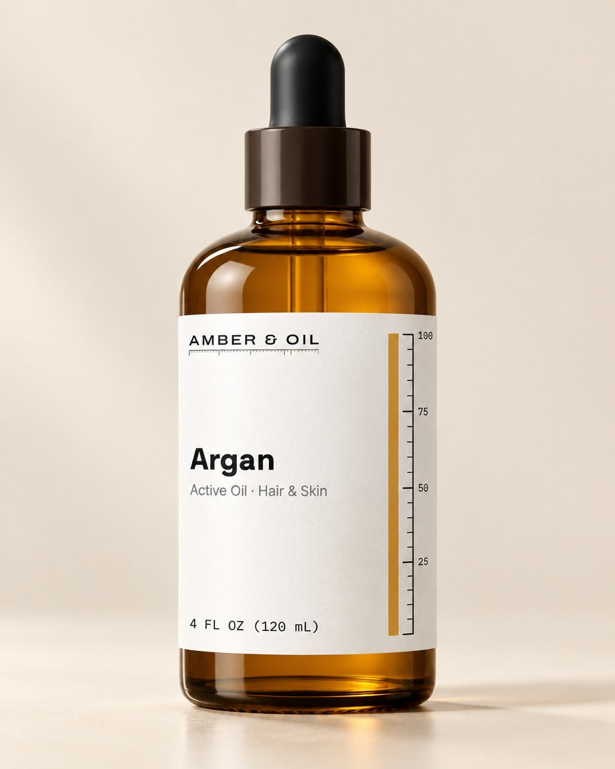 Amber & Oil Argan bottle