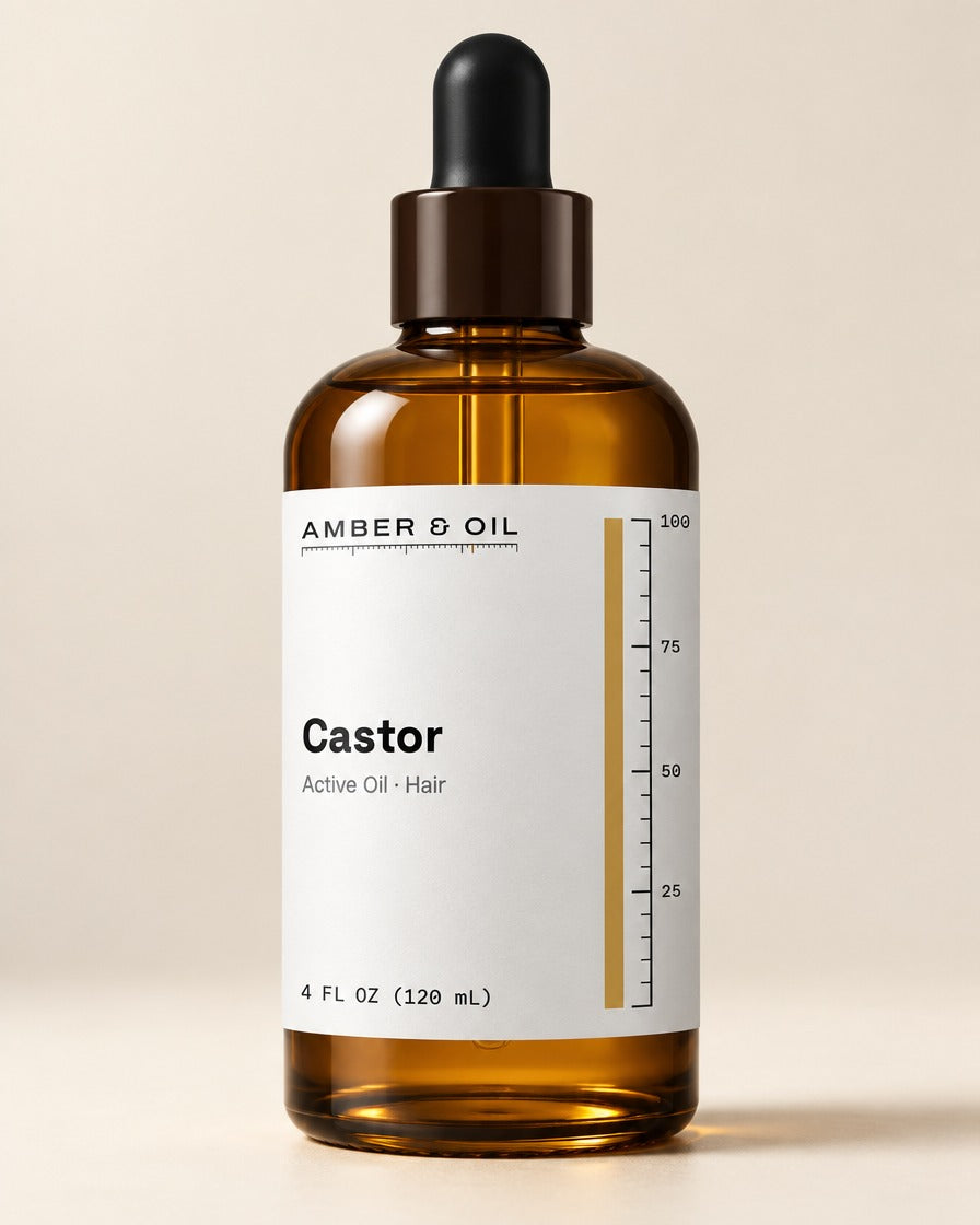 Amber & Oil Castor bottle