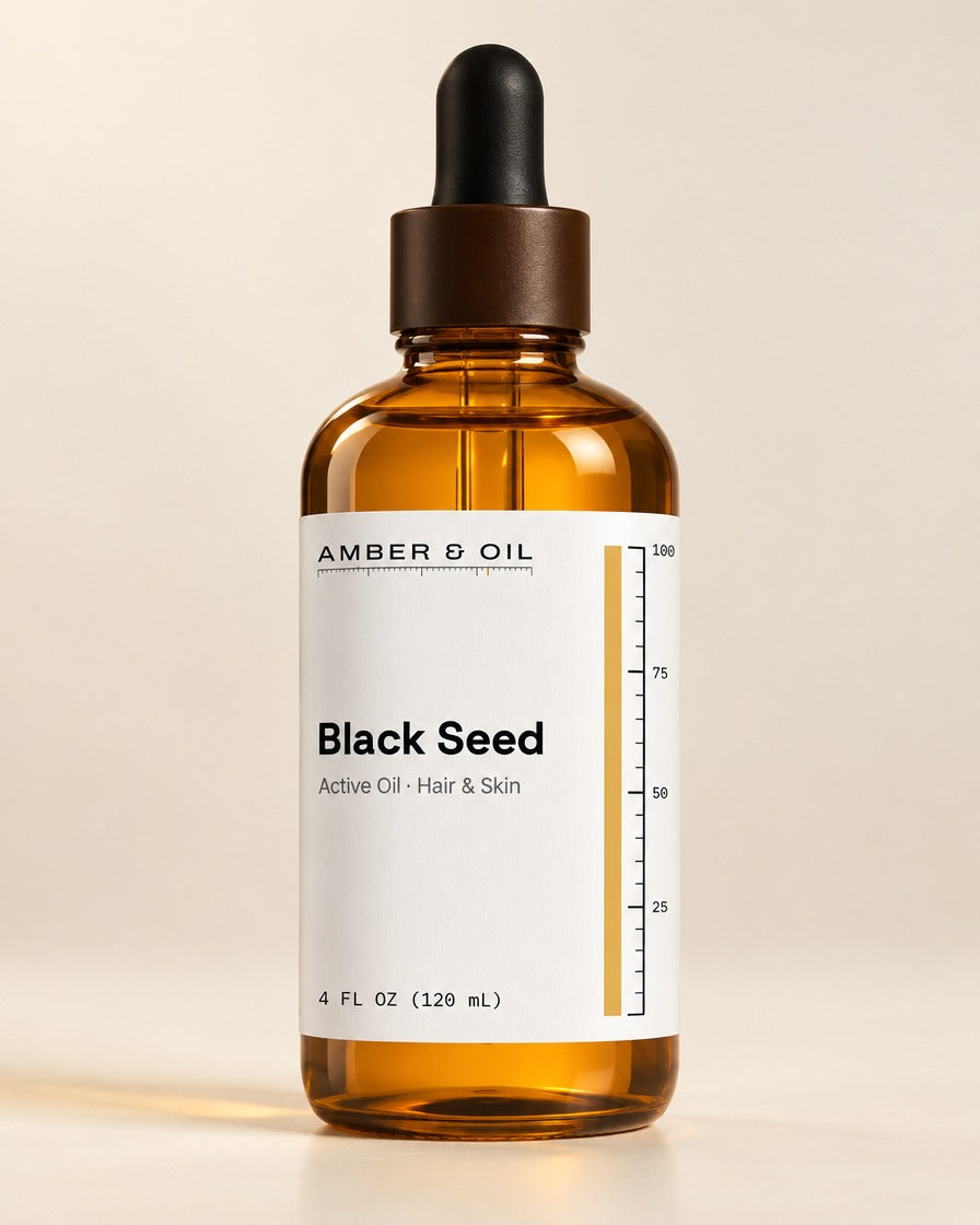 Amber & Oil Black Seed bottle