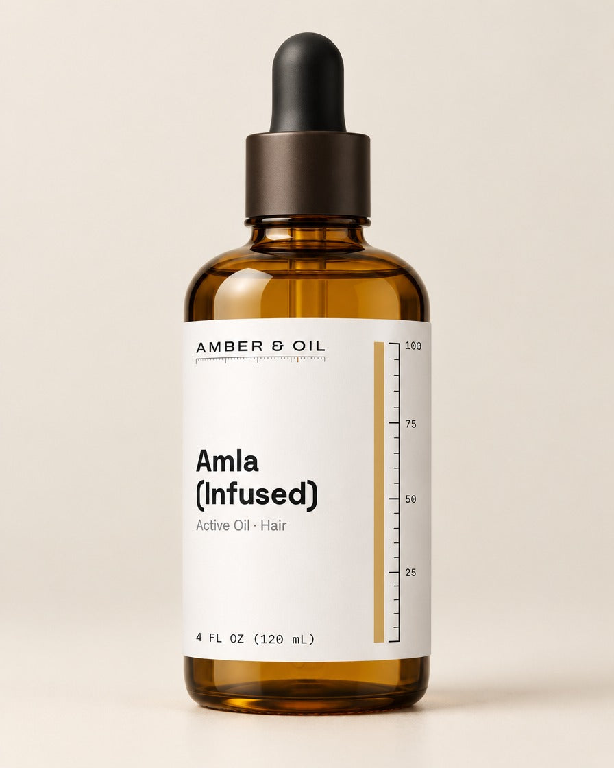 Amber & Oil Amla Infused bottle