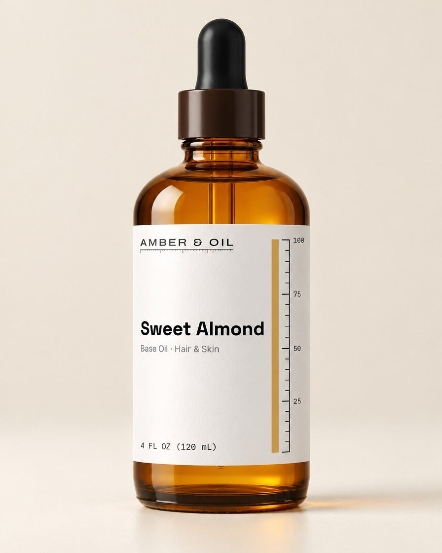 Amber & Oil Sweet Almond bottle