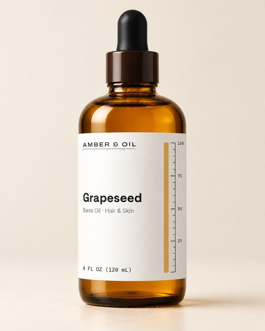 Amber & Oil Grapeseed bottle