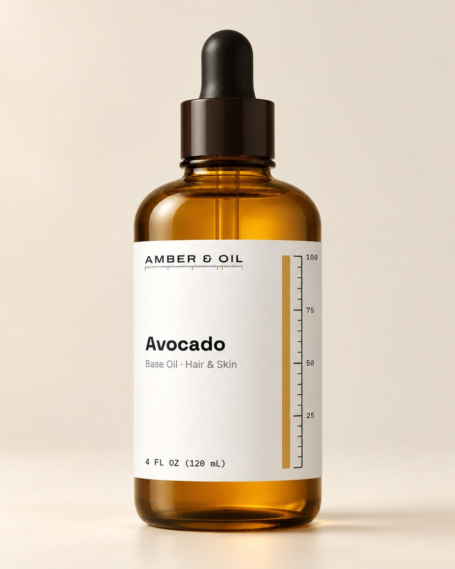 Amber & Oil Avocado bottle