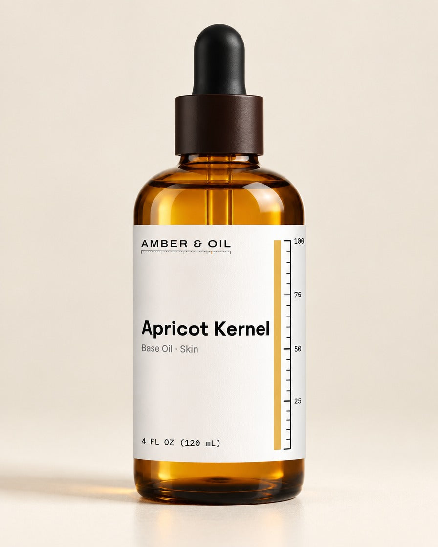 Amber & Oil Apricot Kernel bottle