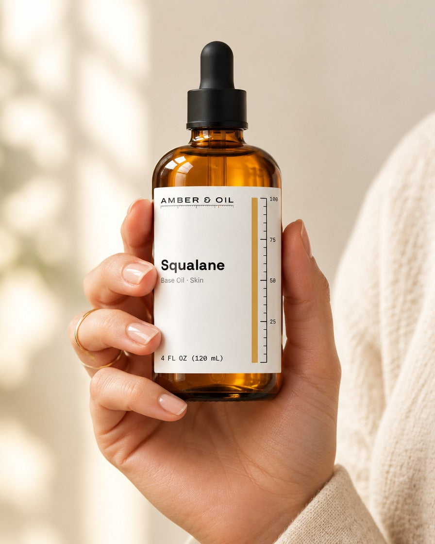 Amber & Oil Squalane in hand