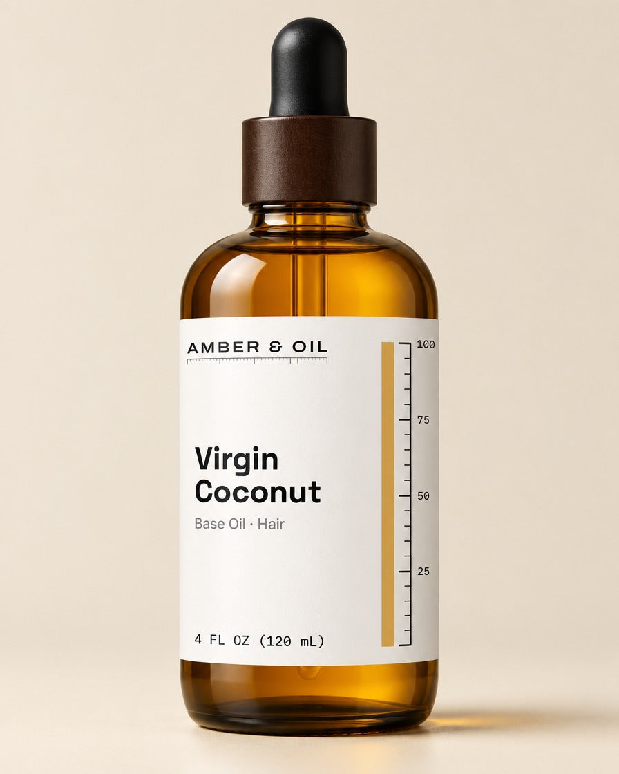 Amber & Oil Virgin Coconut bottle