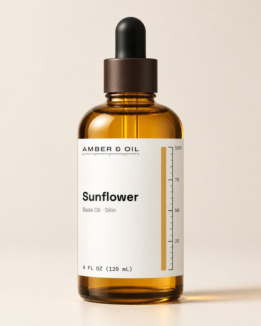 Amber & Oil Sunflower bottle