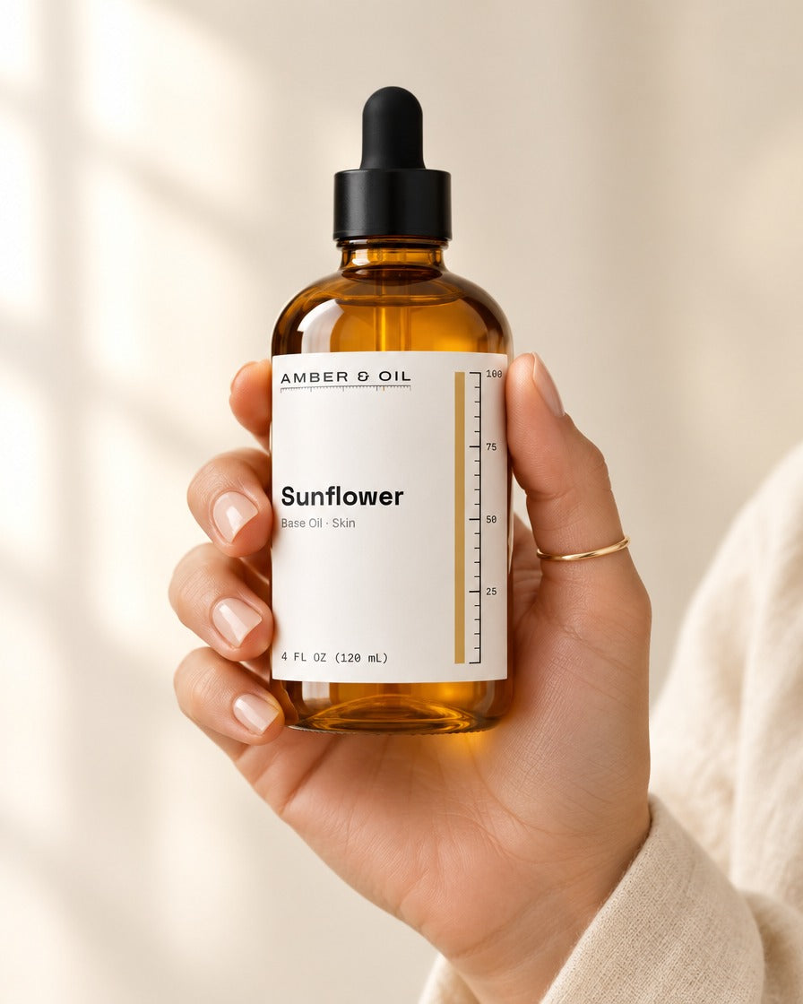 Amber & Oil Sunflower in hand