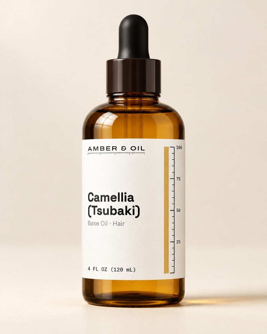 Amber & Oil Camellia Tsubaki bottle