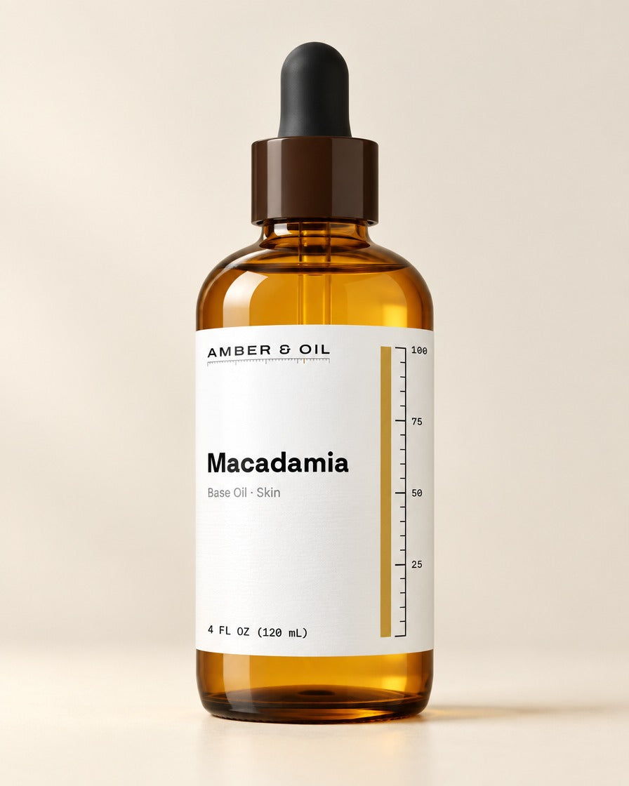 Amber & Oil Macadamia bottle