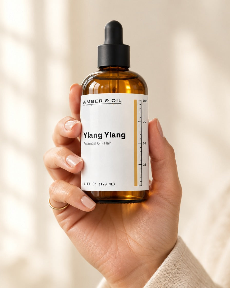Amber & Oil Ylang Ylang in hand