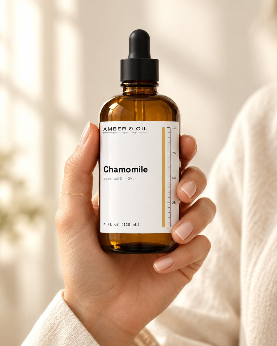 Amber & Oil Chamomile in hand