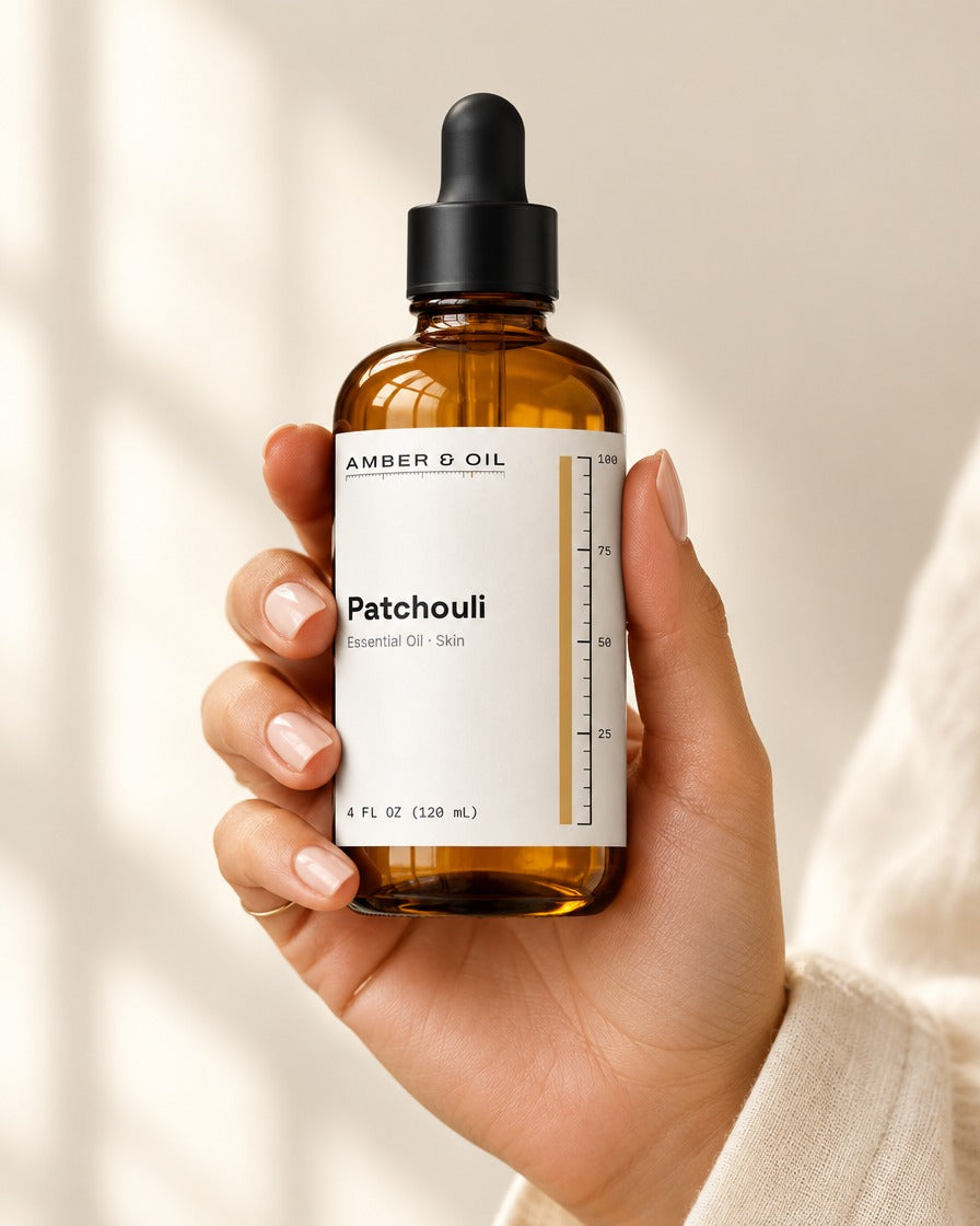Amber & Oil Patchouli in hand