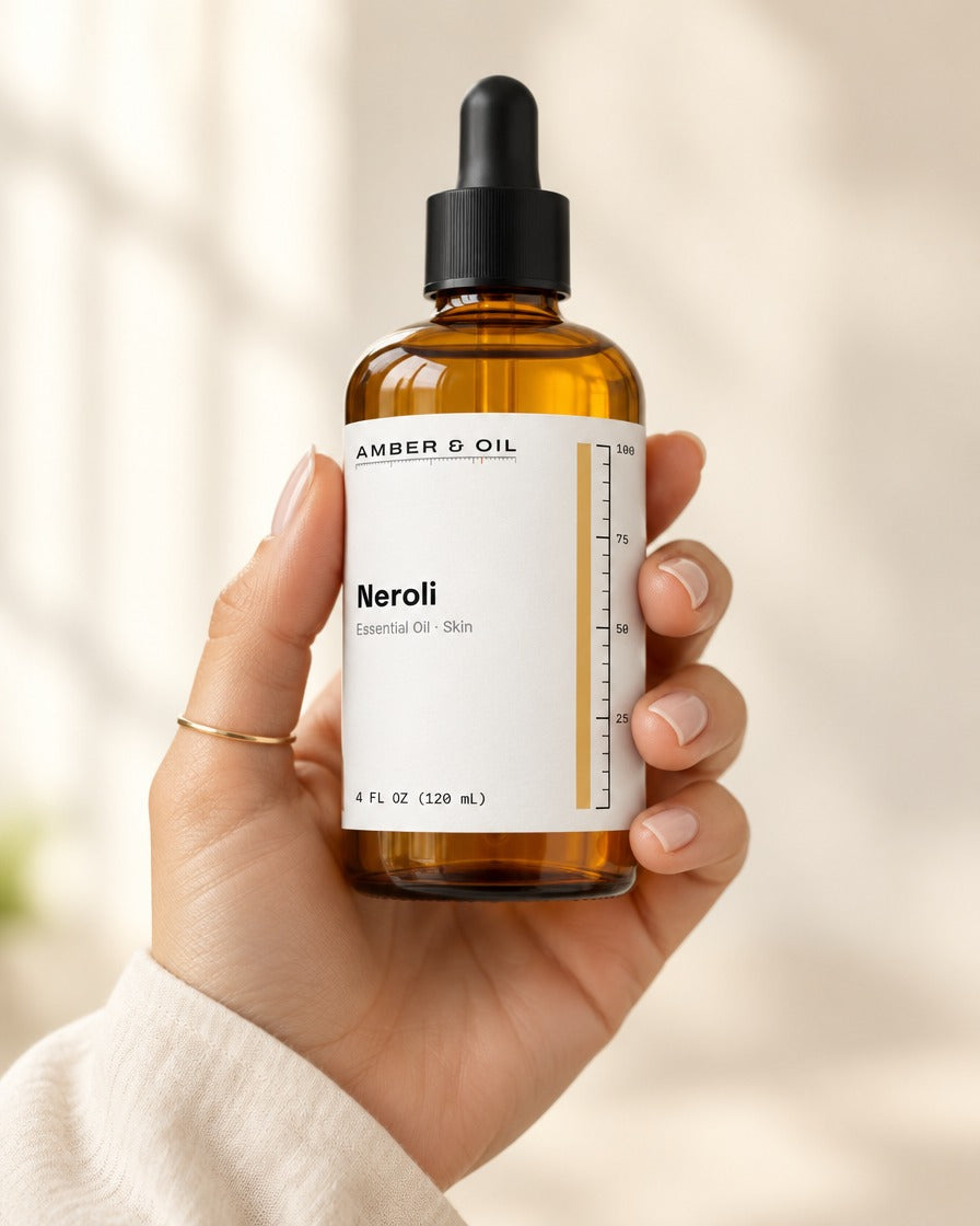 Amber & Oil Neroli in hand